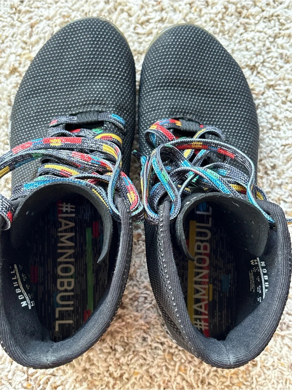 NOBULL Shoes High-Top Trainers Multi Color Black SuperFabric M 6 W 7.5